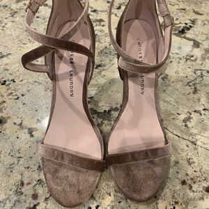 Chinese laundry velvet heels